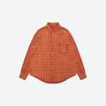 Sunset Orange Check Shirt